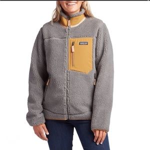 Patagonia Classic Retro-X Fleece Jacket Feather Grey Womens Size Small NWT